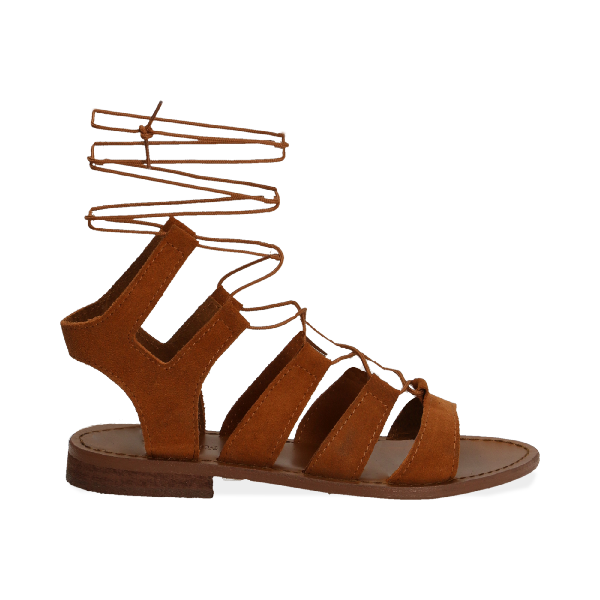 Sandali gladiator cuoio in camoscio | Primadonna Collection