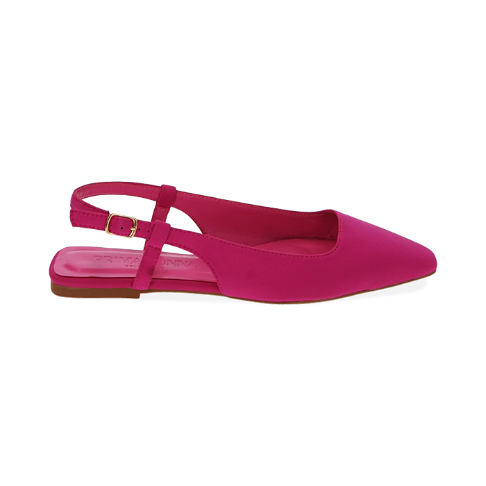 Ballerine slingback fucsia in tessuto