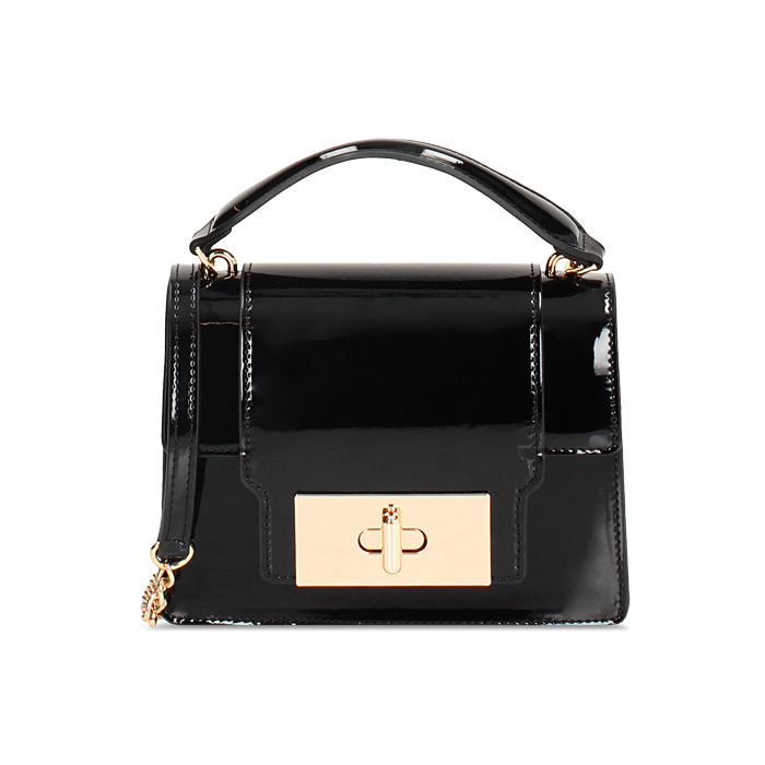 Mini sac noir verni Collection Primadonna