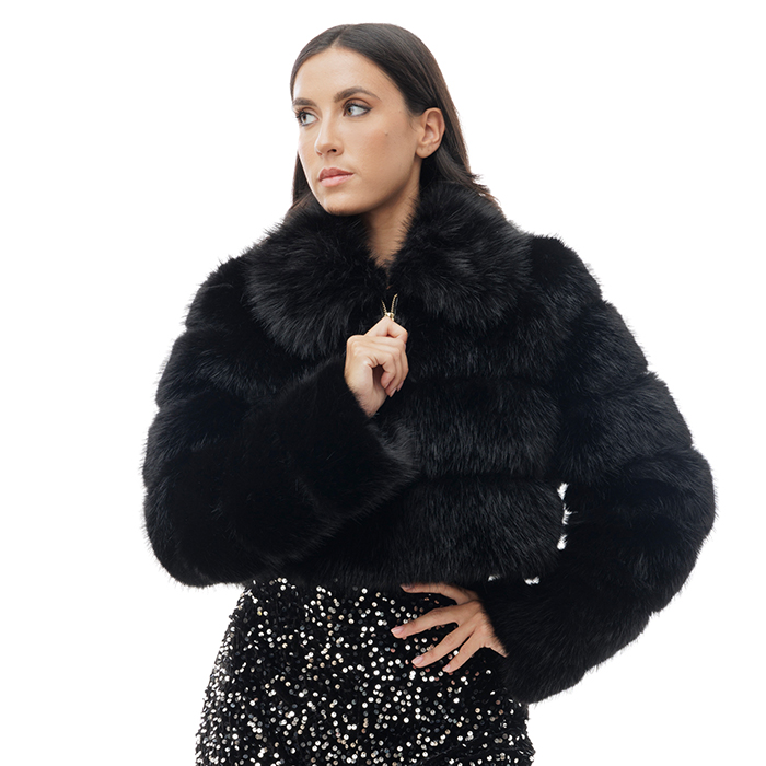 Pellicciotto nero donna deals