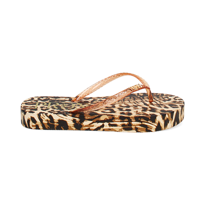 Sandali mare donna leopard in PVC
