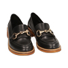 WOMEN SHOES MOCASSINS LEATHER NERO