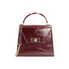 Mini bag bordeaux in naplack con tracolla removibile