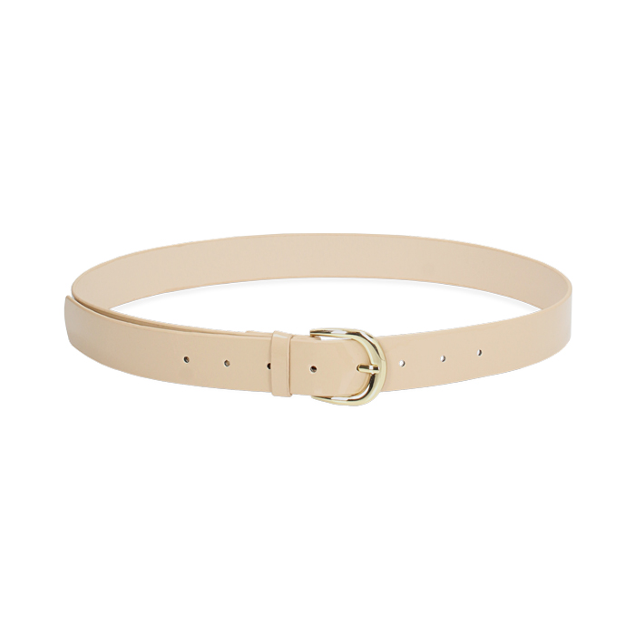 Ceinture beige avec boucle dor&eacute;e