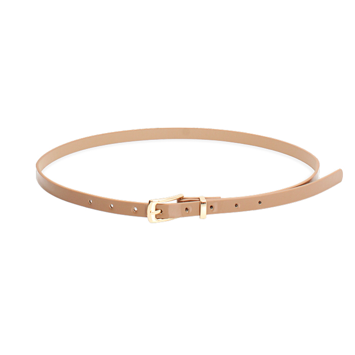 Ceinture taupe avec boucle distinctive