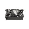 Pochette nera lucida con tracolla rimovibile