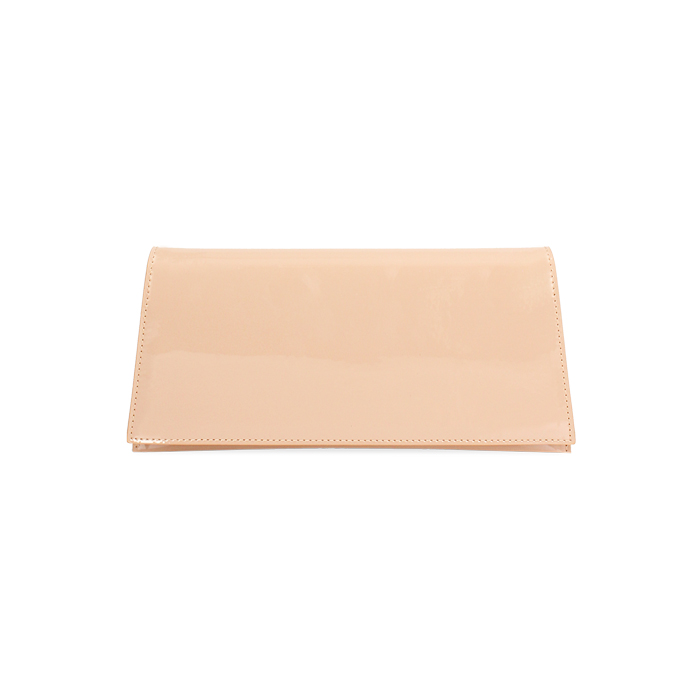 Pochette donna nude in vernice