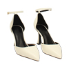 Chaussure à cambrure ouverte crème avec talon de 7,6 cm