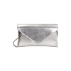 Borsa a tracolla argento laminato