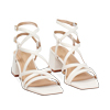 Sandali bianchi tacco 5,5 cm