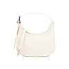 Mini bag donna bianca intrecciata
