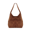 Borsa a spalla donna camoscio moro