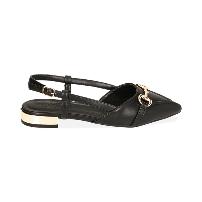 Ballerine slingback nere