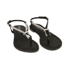 WOMEN SHOES FLAT SATIN NERO