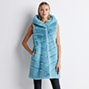 Cappotto smanicato celeste