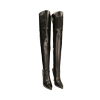 Stivali overknee nero, tacco 10,5 cm