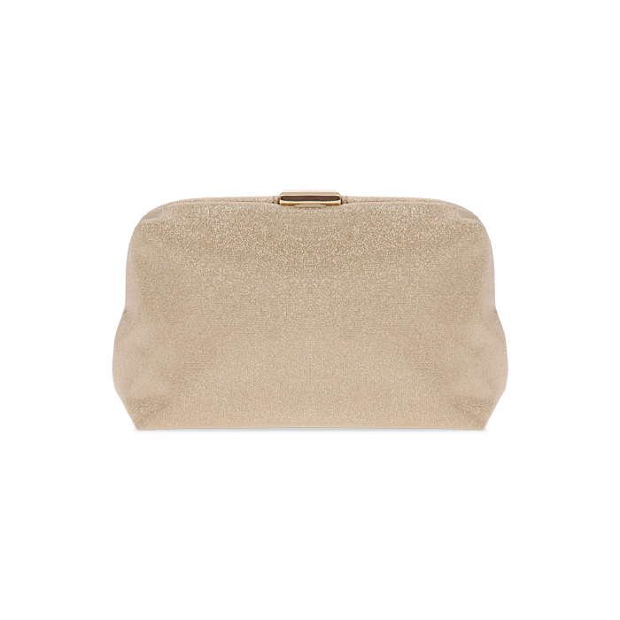 Pochette oro con tracolla removibile