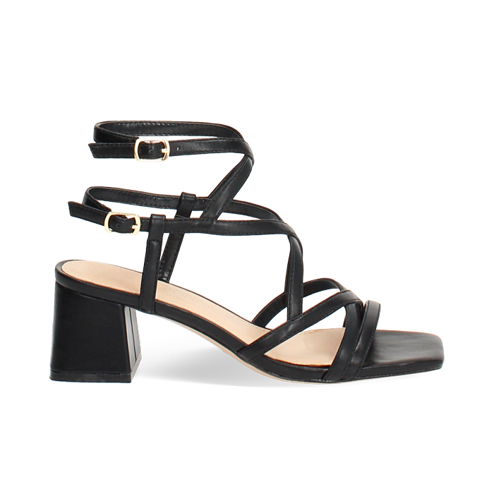 Sandali neri tacco 5,5 cm