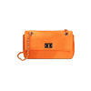 Borsa a tracolla in raso arancio