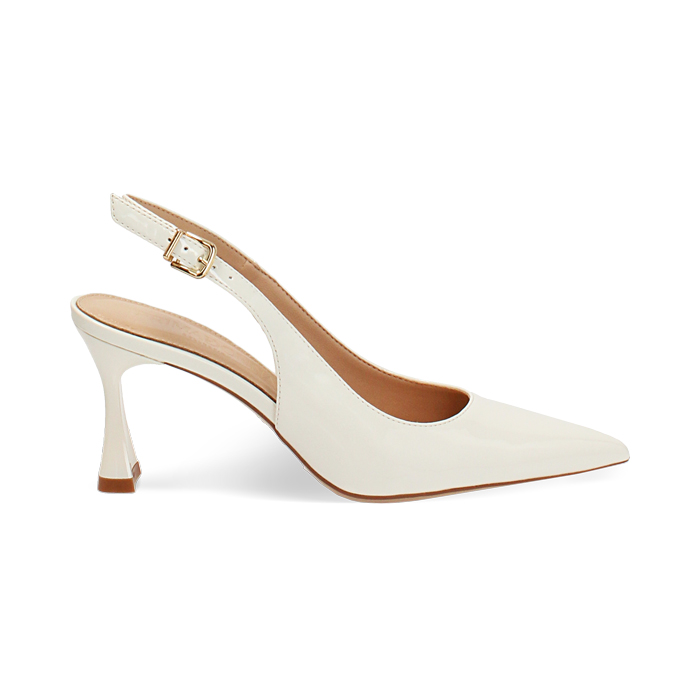 D&eacute;collet&eacute; panna tacco 7,5 cm