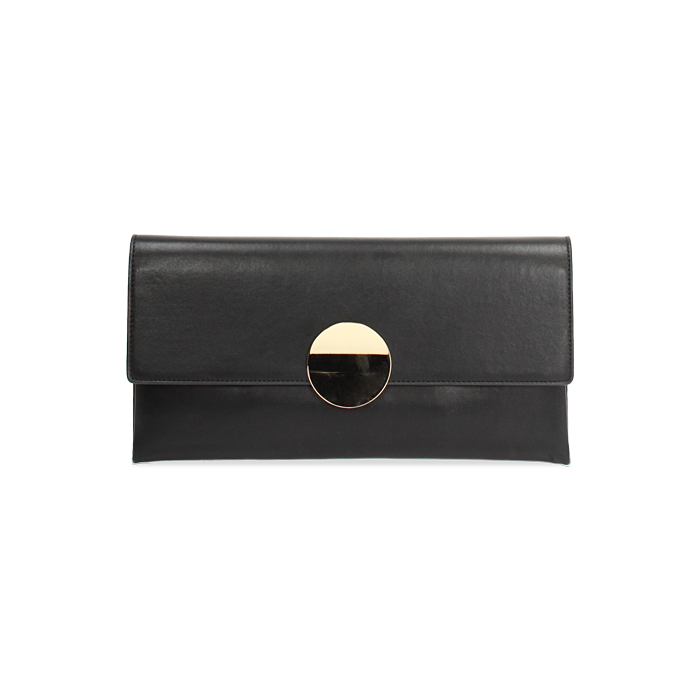 BORSA POCHETTE SINTETICO NERO