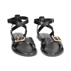 Sandalias planas negras
