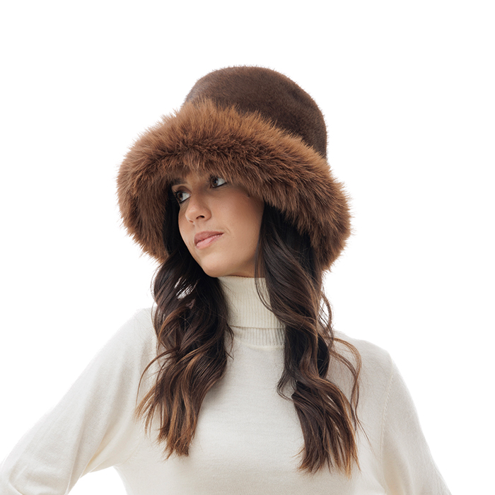 Cappello Donna Cappello Refrigue Pon Pon Faux Fur Hat Cappello