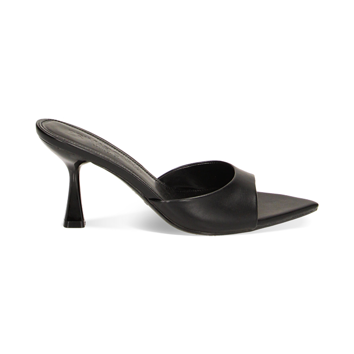 CALZATURA MULES OPEN TOE SINTETICO NERO