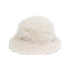 Cappello in pelo sintetico panna