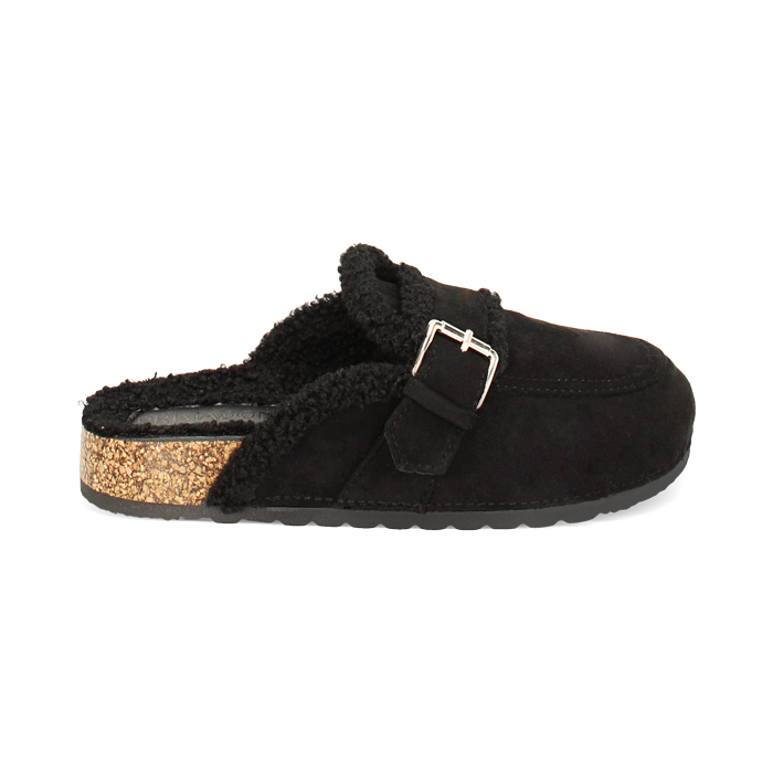 Chaussons noirs chics en microfibre Collection Primadonna Collection