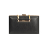 Clutch nera con design elegante