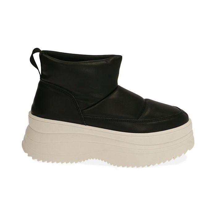 Demi-bottes en couette noir