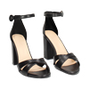 Sandale à talon femme noire avec talon large