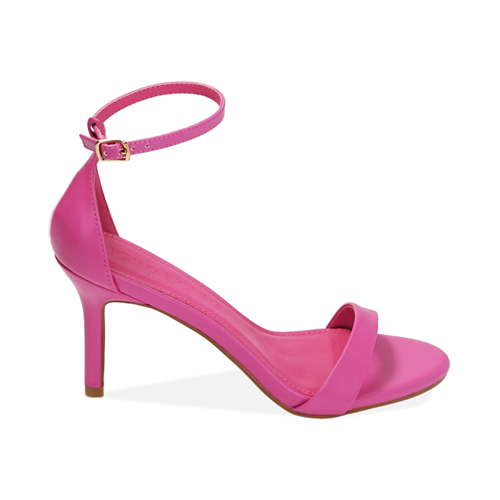 Sandali fucsia, tacco 8,5 cm