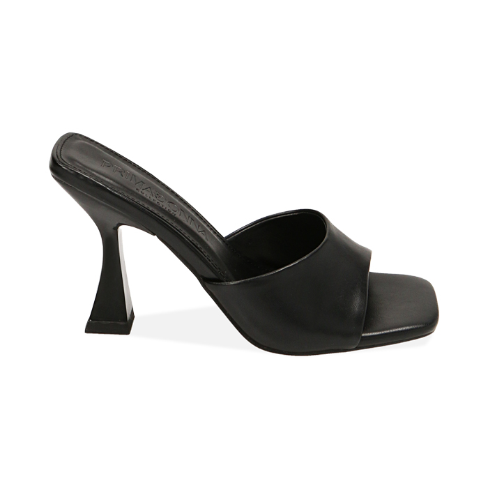 Mules nere, tacco 9,5 cm