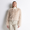 Cappotto corto beige