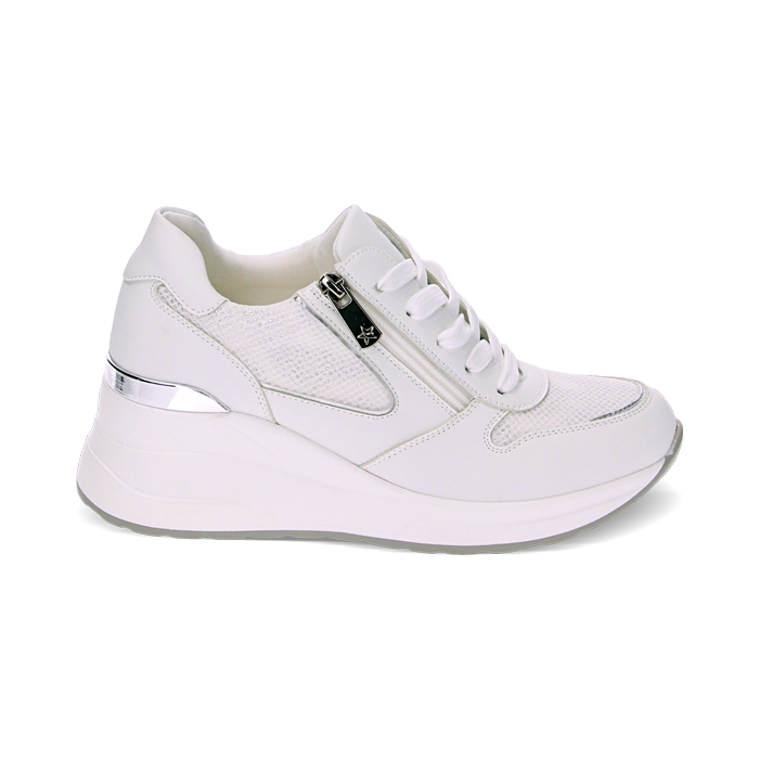 Sneakers bianco argento