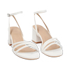 Sandale à talon femme blanc chic