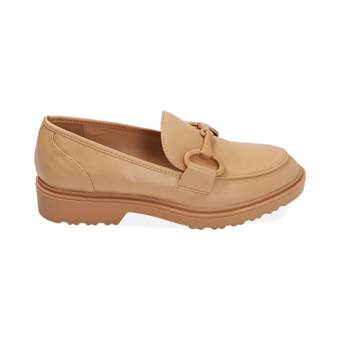 ZAPATOS MOCASIN SINTETICO BEIG