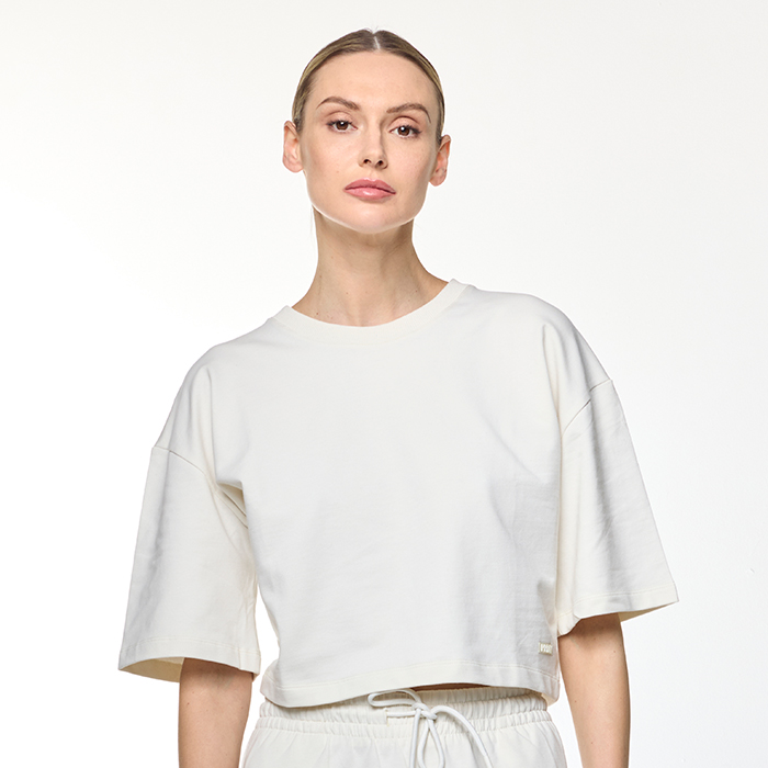 Felpa donna panna in cotone Primadonna Collection