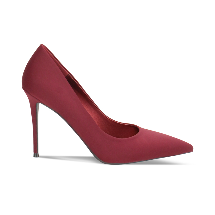 Escarpin bordeaux avec talon de 10 cm