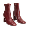 Bottines bordeaux avec talon de 7,5 cm
