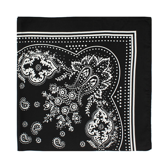 Foulard da donna nero-bianco a fantasia