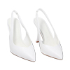 DÉCOLLETÉ SLINGBACK BLANCOS, TACÓN DE 9,5 CM