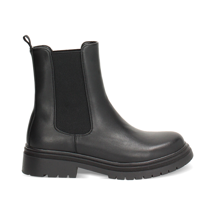 Boots Beatles noirs avec talon de 4,5 cm