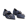 Ballerina jeans con fibbie