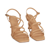 Sandali beige, tacco 7,5 cm 