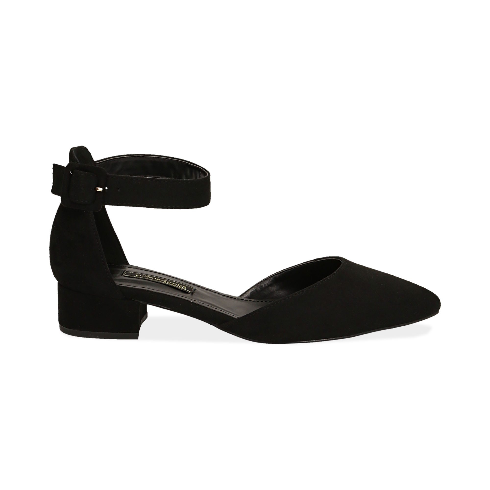 scarpe nere tacco quadrato