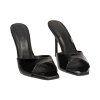 Mules open toe neri tacco 9,5 cm