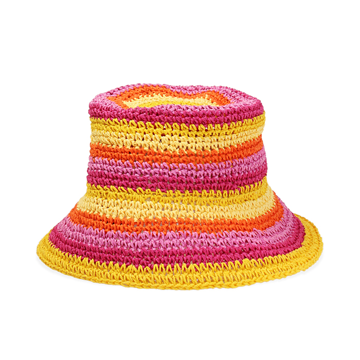 Sombrero mujer amarillo en rafia